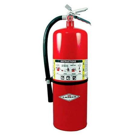 Amerex B2680340 Dry Chemical Fire Extinguisher - Wall Mount - Type ABC - Red - 20 lbs