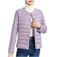 thumbnail image 2 of Wancir Quilted Jackets for Women Lightweight Puffer Jacket Long Sleeve Button Down Winter Coat Warm Outwear Pockets, 2 of 5