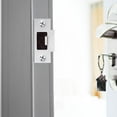 thumbnail image 3 of Miangastore 4 Pcs Loquets de Porte Plaque de Frappe en Acier Inoxydable pour Portes Intérieures (T-keyhole), 3 of 8