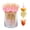 Pink, variant on 300Pcs Fancy Toothpicks for Appetizers,4.7Inch Wooden Ball Cocktail Picks For Drinks,Bamboo Appetizer Skewers for Charcuterie Boards Accessories,Martini, Sandwich,Desserts,Fruit