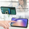 thumbnail image 5 of Nalacover 2-in-1 Magnetic Case for Samsung Galaxy A54 5G, Back Wallet Case with Detachable Card Holder Ring Stand Cover for Samsung Galaxy A54 5G, Vintage PU Leather Shockproof Case - Green, 5 of 10