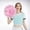 B, variant on 2PCS Cheerleaders Handheld Color Flower Sports Activities Performance Cheering Supplies Round High Density Color Strip Lightweight Double Finger Ring Buckle Design Off Event Planner Organizer with