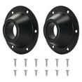 thumbnail image 1 of 2-Pack Black Aluminum Alloy RV Table Base Mounts - 6.5 Inch Diameter, Double Stable Bracket Design for 2.25 Inch Table Rods, Lightweight, Corrosion/Wear Resistant with 12 Installation Screws,, 1 of 5