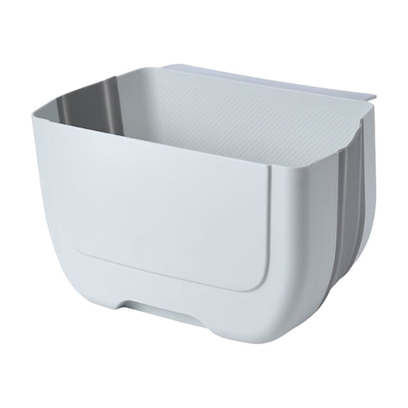 Under Cabinet Trash Can, Wall Mounted Foldable Kitchen Waste Bin, Hanging Small Trash Can for Cabinet Door, Compost Bin for Kitchen Counter, Compact Garbage Bin for Sorting