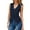 Dark Blue, variant on tasrioml Women's Dressy Suit Vest V-Neck Button Down Blazer Waistcoat Sleeveless Crop Top Slim Fit Work Office Outfit