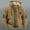Khaki, variant on Men's Sherpa Hoodie Jacket Fleece Lined Zip Up Warm Hoodies Sweatshirt Winter Zipper Sweater Hooded Coat, 1PC Cotton Jacket Brown 3XL