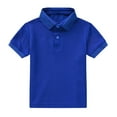 thumbnail image 4 of Grblisyd Boys Polo Shirts Size 14-16 the Children's Place Boys Uniform Pique Polo Shirt Dark Blue 5-6 Years, 4 of 5