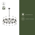 thumbnail image 2 of CH309024UBCG-Kuzco Lighting-Revolve - 24 Light Chandelier-Urban Bronze Finish, 2 of 7