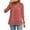Pink, variant on Women's Spring Summer Casual French Style Embroidered Lace Blouse Bohemian Hollow Out Round Neck Short Sleeve Shirt Fashion Top, Pink L