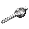 thumbnail image 5 of Exprimidor de limón de cocina de acero inoxidable, tazón exprimidor de metal sólido resistente y de primera calidad, prensa manual grande para cítricos, 5 of 5