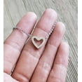 thumbnail image 6 of Anavia Unbiological Sister Gift Jewelry, Soul Sister Card Necklace, Sister Best Friend Gift, Big Little Sorority Card Gift-[Two Rose Gold Mini Crystal Heart, Blue-Orange Gift Card], 6 of 9