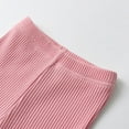 thumbnail image 3 of Infant Baby Girl 3 Pack Solid Ruffle Pants and Ribbed Casual Leggings White & Pink & Black 9-12 Months, 3 of 6