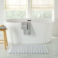 thumbnail image 3 of Better Homes & Gardens Signature Soft Tufted Stripe Bath Rug, Soft Silver & White, 20" x 34", 3 of 11