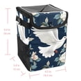 thumbnail image 5 of Peace Dove Mini Trash Can for Car: Foldable, with Lid, Leak-Proof, Hanging Storage Bag - Car Garbage Can, 5 of 6