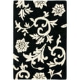 thumbnail image 2 of SAFAVIEH Soho Iris Floral Wool Area Rug, Black/Ivory, 3'6" x 5'6", 2 of 10