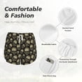 thumbnail image 6 of Lsque funny Retro Skull Printed Women's Running Shorts with Liner Pockets,Elastic Quick Dry Workout Athletic Gym Yoga Shorts,Womens High Waist Shorts-Large, 6 of 9