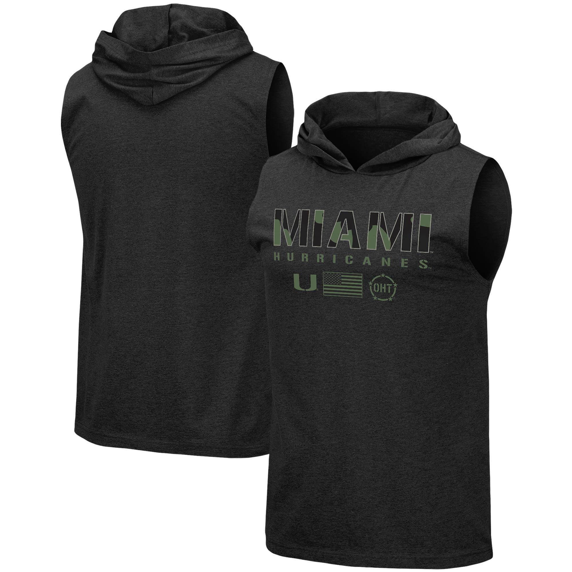 Men's Colosseum Black Miami Hurricanes 