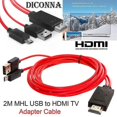 thumbnail image 4 of Red 1080p Mhl Micro Usb To Hdmi Hd Tv Cable Adapter, 4 of 5