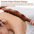 thumbnail image 4 of Guasha träpinne verktyg träterapi skrapning lymfatisk dränering massageapparat, dubbel rad 20 pärlor punktbehandling Gua Sha verktyg, 4 of 5