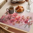 thumbnail image 3 of Placemat Set of 6 Flower Floral Placemats for Dining Table Watercolor Modern Abstract Washable Table Mats for Kitchen and Party Decor Indoor & Outdoor Use, 3 of 8