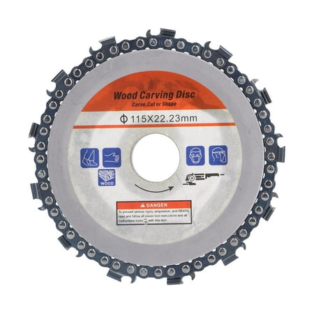 

Chainsaw Blade 13 Teeth Metal Circular Chain Disc For Woodcarving For Wood Shaping Orange Card