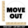 thumbnail image 2 of Move Out Bold Text Home House Self-Inking Rubber Stamp Ink Stamper - Blue Ink - Large 1-1/2 Inch, 2 of 7