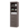 thumbnail image 2 of Bestar Pur 25W Closet Organizer with Drawers in Bark Gray - Engineered Wood, 2 of 11