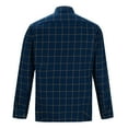 thumbnail image 4 of DDAPJ pyju Big and Tall Button Down Shirts for Men Flannel Plaid Shirt Regular Fit Business Casual Shirts Lightweight Gingham Shirts with Chest Pocket Clearance Sales Today Blue L, 4 of 7