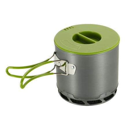 1.2L Outdoor Portable Heat Collecting Exchanger Pot Anodized Aluminum Camping Cookware 1-2 (Best Heat Exchanger Pot)