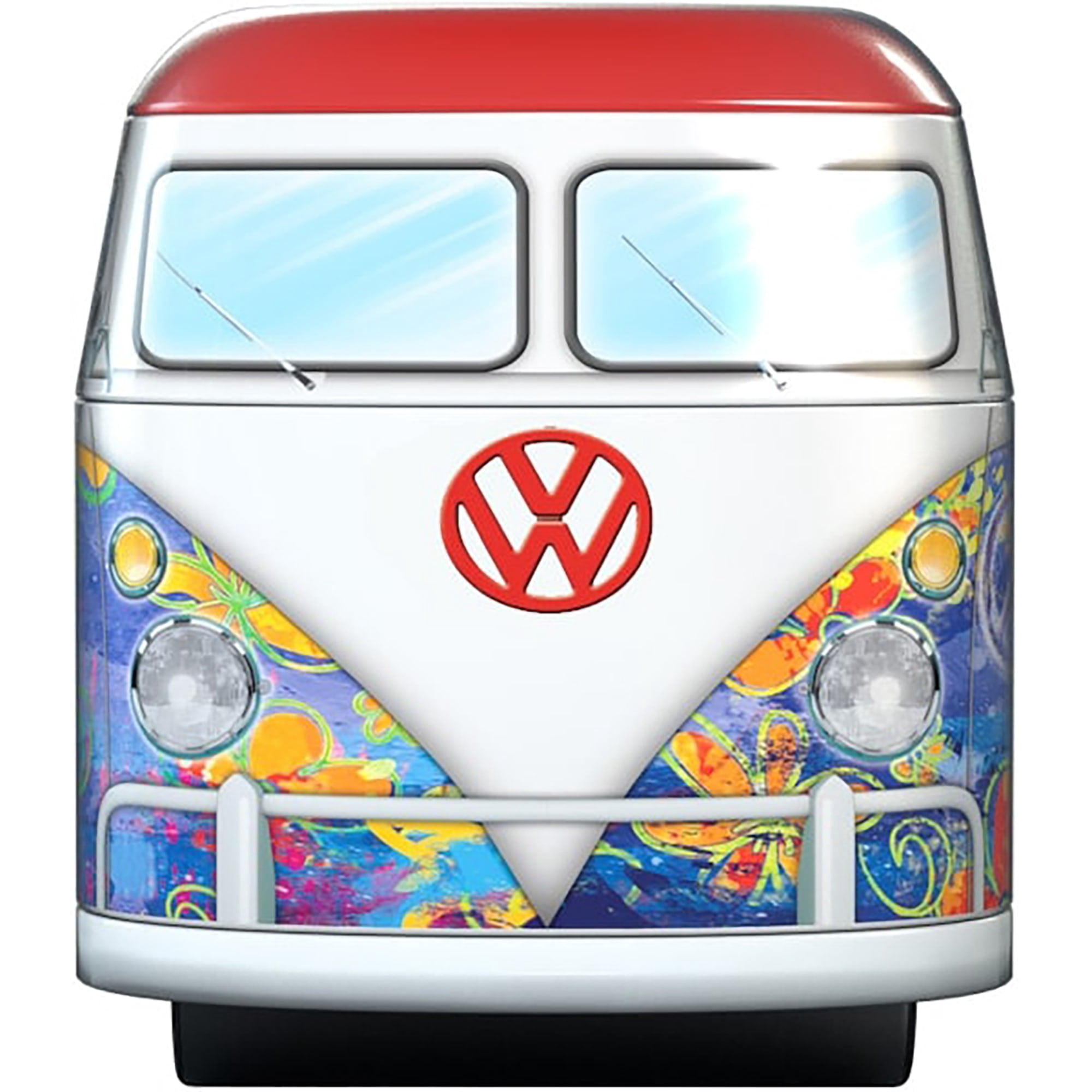 VW Wave Hopper Bus Shaped Tin W/ Puzzle, 550 Pieces
