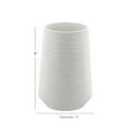 thumbnail image 4 of CosmoLiving by Cosmopolitan 7" Ribbed White Porcelain Ceramic Vase, 4 of 8