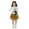thumbnail image 3 of Nightmare Before Christmas Toddler Girls Long Sleeve Top, Tulle Skirt, and Leggings Set, 3-Piece, Sizes 12M-5T, 3 of 9