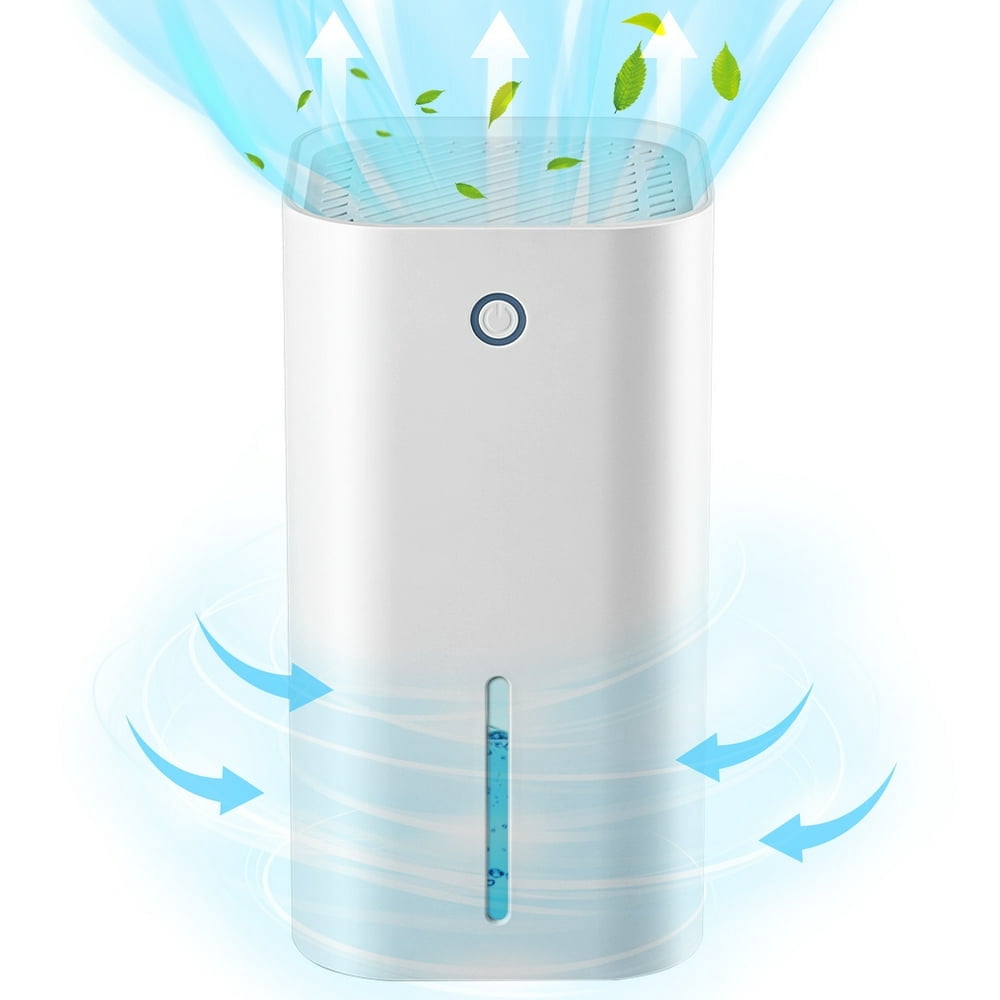 EASTIN 22.5W Dehumidifiers  28 oz (850 ml) Small Dehumidifier with Blue LED Light   Anti-dumping Design  Portable Quiet  Suitable for Bathrooms/Home Basement/RV/Living Rooms/Bedrooms  Whi