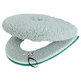 thumbnail image 2 of Plush Toilet Seat Cover Cozival Washable Plush Toilet Seat Warmer Cover with Zipper - Thick Fuzzy Green Lid for Winter Bathroom Comfort, Easy to Install & Clean, Winter Toilet Seat Warmer, B, 2 of 9