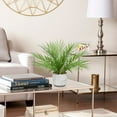 thumbnail image 4 of 16 inch Artificial Palm Fake Plants Faux Green Plant Tropical Palm Tree in Ceramic Pots Bohemian, 4 of 7