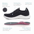 thumbnail image 6 of Aetrex Women's Carly Sparkle Lace Up Knit Orthopedic Women's Walking Sneakers, 6 of 7