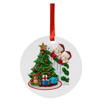 

Veki Lighted Pendant Tree 2020 Christmas Old Pendant Man Decoration Home Decor Pearl Garland Spool Beads
