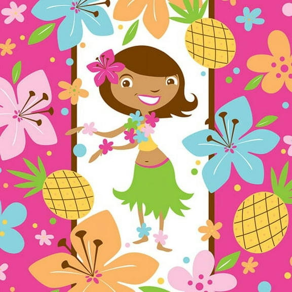 Pink Luau Fun Lunch Napkins