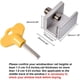 thumbnail image 2 of Cerraduras para ventanas corredizas Cerradura de ventana de seguridad ajustable Topes de ventana Aluminio con llave Abrazaderas a prueba de niños para ventanas de puertas corredizas horizont, 2 of 5