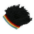 thumbnail image 3 of Gorros de peluca Divertidos de punto BuyWeekMX sombrero Alto con rastas, 3 of 9