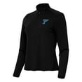 thumbnail image 2 of Women's Antigua Black St. Louis Blues Tribute Half-Zip Pullover, 2 of 3