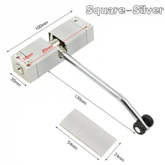 Spring Buffer Automatic Door Closer Adjustable Speed Door Closer Mute Soft Closing Door Convert Hinged Doors to Self-Closing