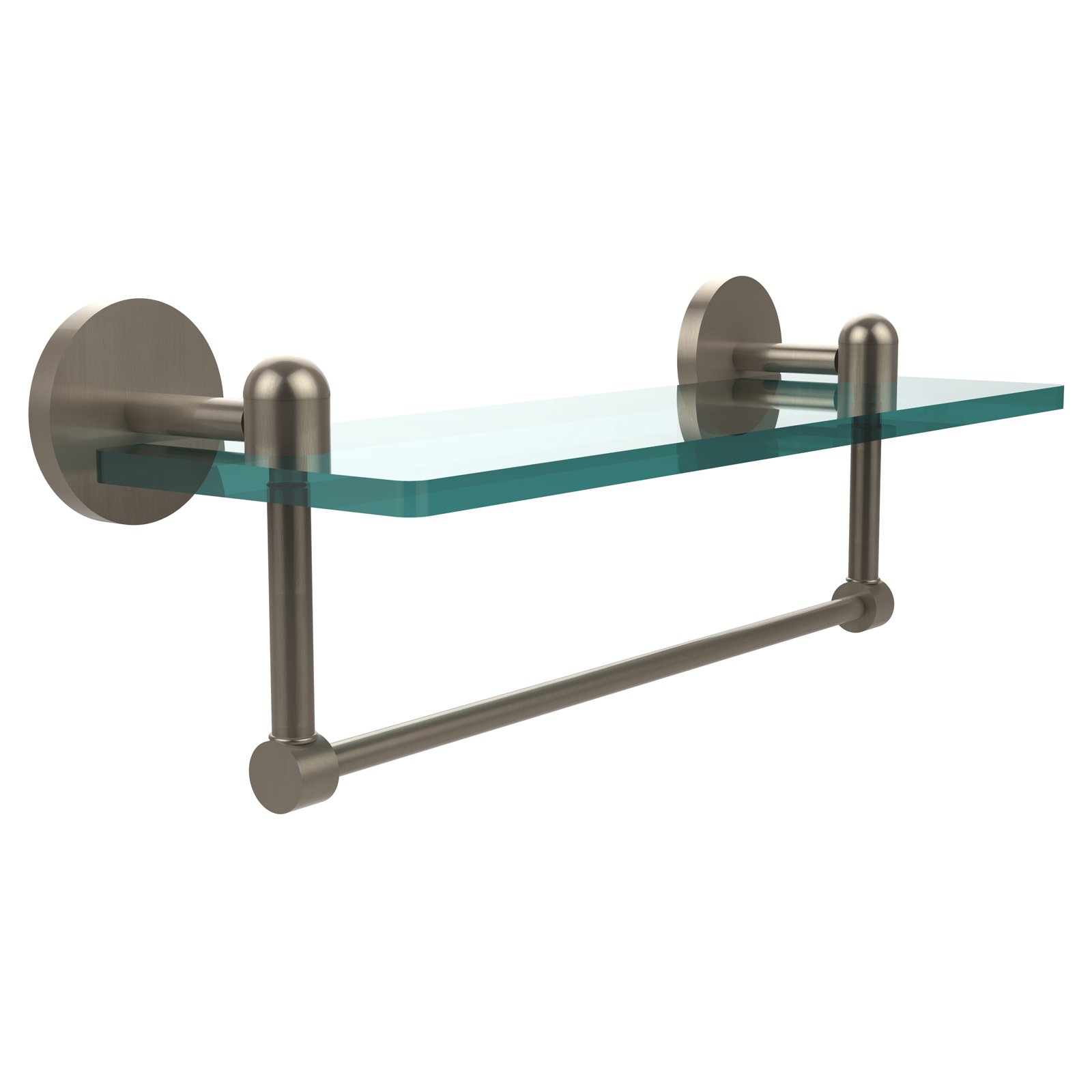Tango Collection 16" Glass Vanity Shelf with Integrated Towel Bar (Build to Order) - image 2 of 2