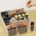 thumbnail image 1 of Dvkptbk Make up Organizers and Storage for Vanity, 8 Sections Divided Makeup Organizer for Vanity, Clear Plastic Cosmetics Organizer for Drawer and Bathroom Storage Rack Storage & Organization, 1 of 8