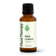Plant Therapy Basil Linalool Essential Oil 30 mL (1 oz) 100% Pure, Undiluted, Therapeutic Grade