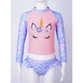 thumbnail image 2 of Alvivi Kid Girls Two Pieces Swimsuits Long Sleeves Diving Suit Surfing Swimming Costume Beachwear Pearl Fish Scales 8, 2 of 7