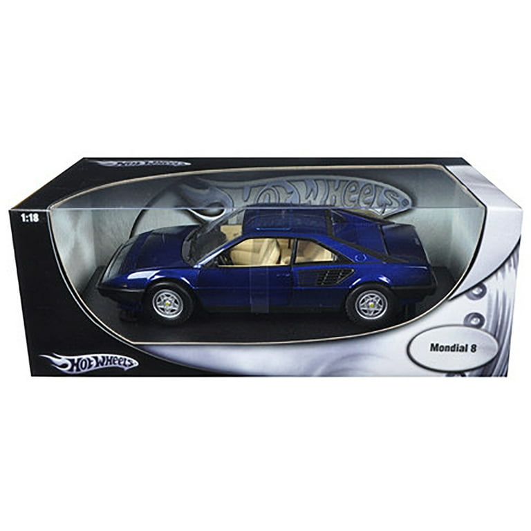 Ferrari Mondial 8 Blue 1/18 Diecast Model Car by Hot Wheels