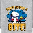 thumbnail image 3 of Peanuts - Snoopy Come In For A Bite - Men's Crew Neck Fleece Pullover, 3 of 6