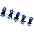 thumbnail image 2 of Small Decorative Hair Jaw Clips Mini Petals Rhinestone Crystal Hair Claw Clips, Set of 5, 2 of 4