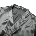thumbnail image 3 of Men's Satin Long Robe, Lightweight Bathrobe for Men with Two Pockets, Men's Nightgown, L, 3 of 7